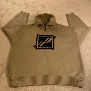 WE11DONE‎ SQUARE LOGO PILE KNIT JUMPER SWEATER